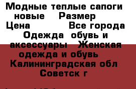 Модные теплые сапоги. новые!!! Размер: 37 › Цена ­ 1 951 - Все города Одежда, обувь и аксессуары » Женская одежда и обувь   . Калининградская обл.,Советск г.